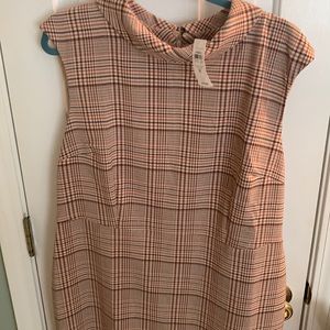 Ann Taylor plaid sheath dress size 16